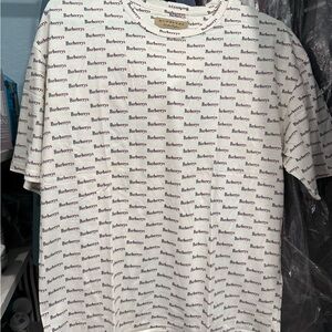 Burberry White Short Sleeve Tee